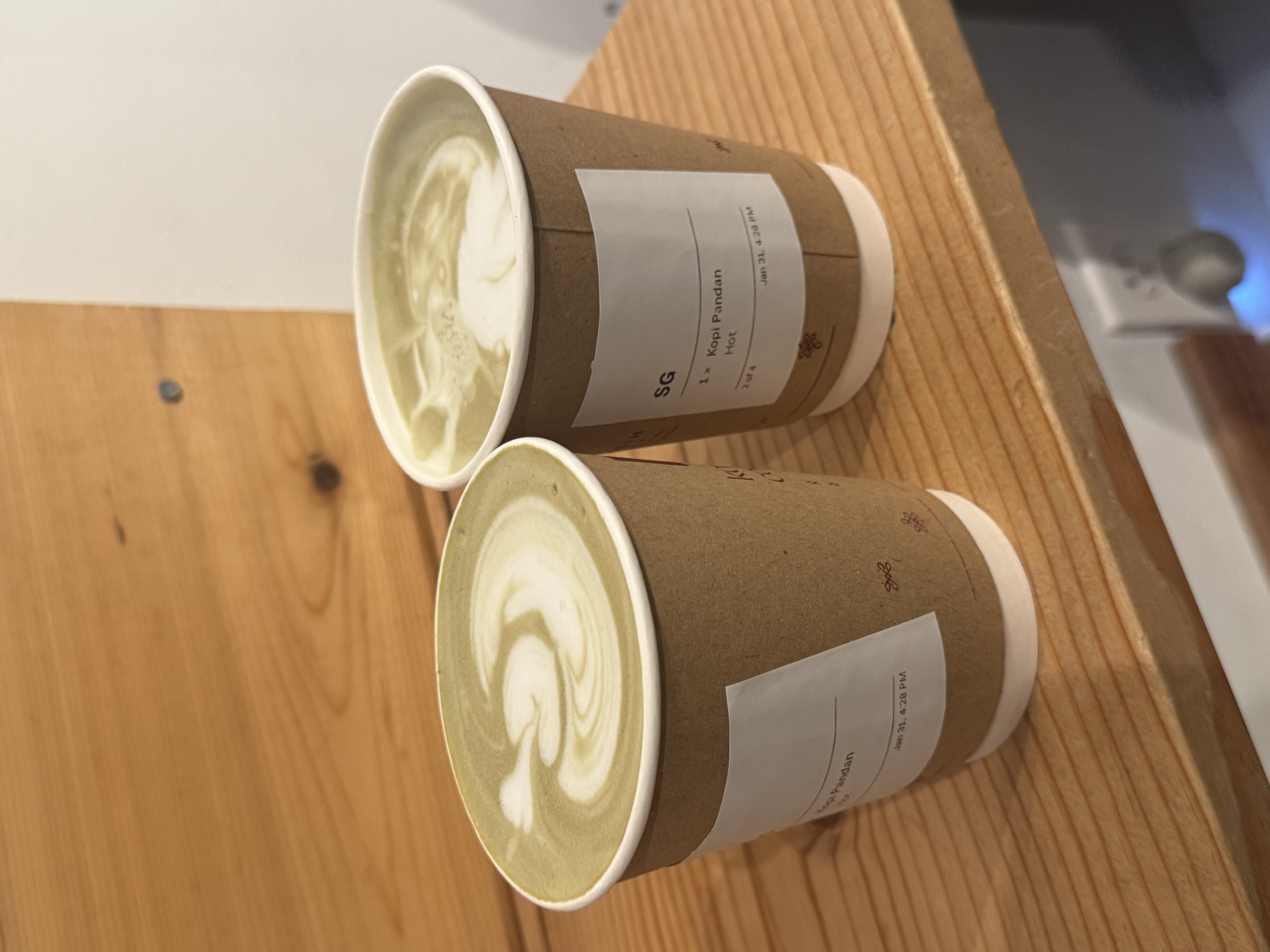 Professional latte art